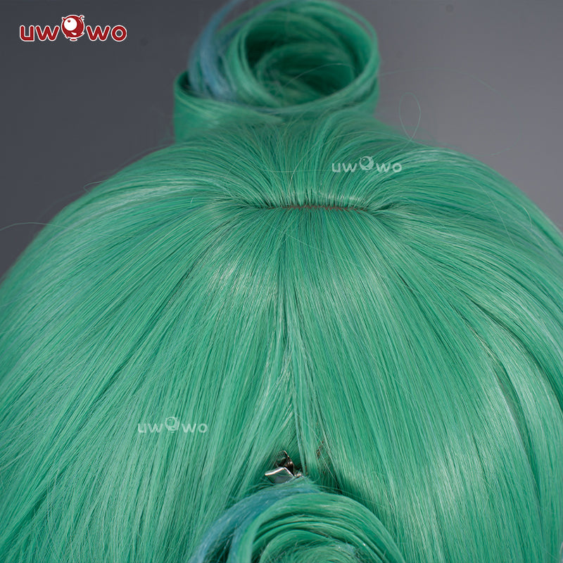 【Clearance】Uwowo Game Crystal Rose Wild Cosplay Wig High Quality Light Green Hair