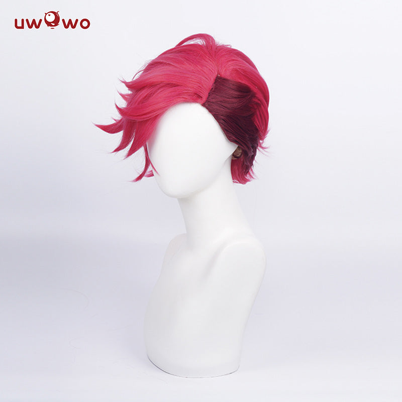 Uwowo Game Cosplay Wig  Arcane Young Ver Short Red Hair