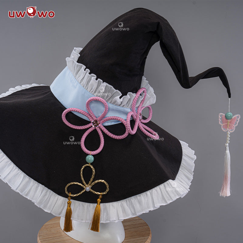 [Last Batch]【In Stock】Uwowo Genshin Impact Fanart Ganyu Little Witch Halloween Cosplay Costume