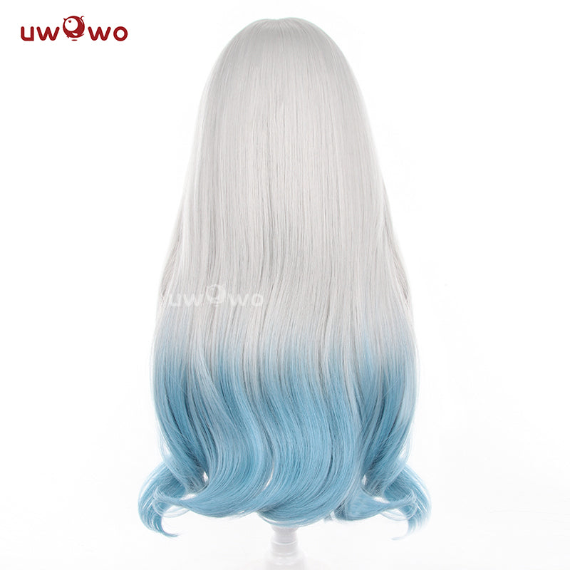 Uwowo Honkai Star Rail Firefly Cosplay Wig Long Silver Blue Hair