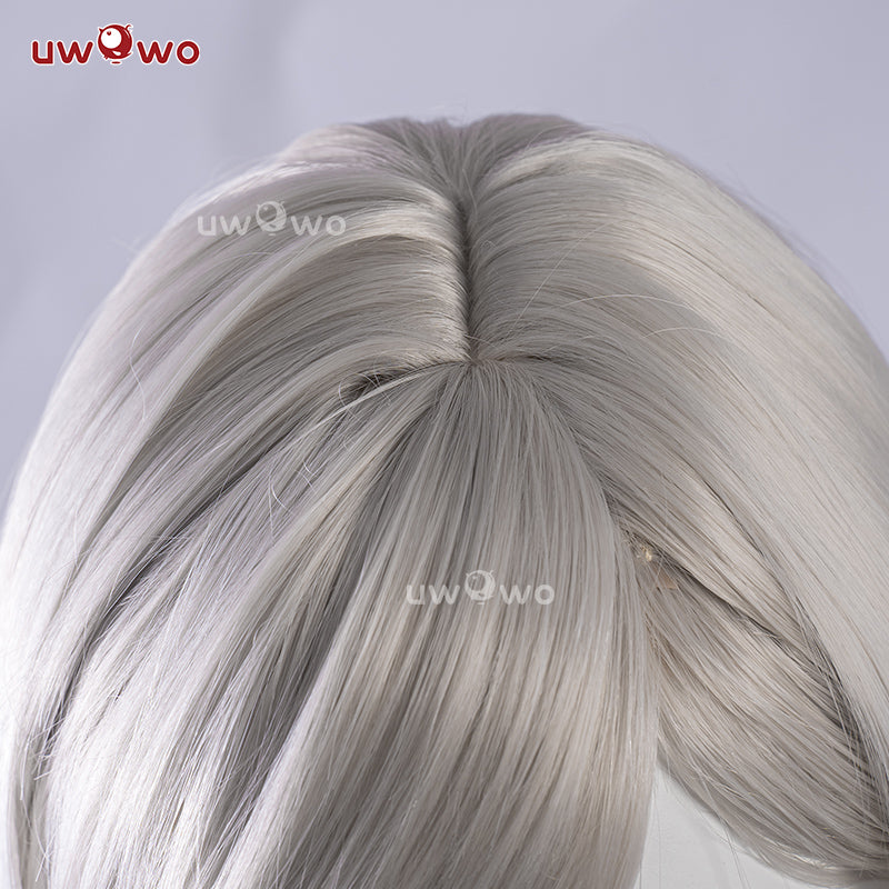 Uwowo NieR Reincarnation x Drakengard3 Zero Progenitor Divergent Sister Cosplay Wig Long Silver Hair