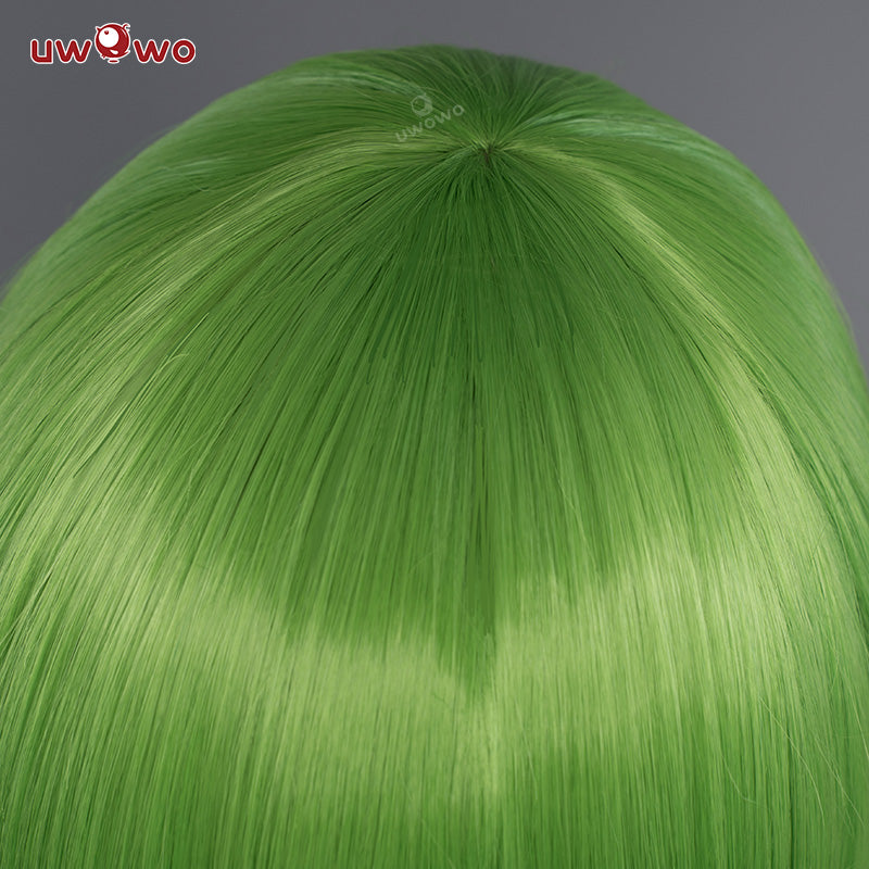 Uwowo Anime Code Geass Fanart: C.C. Black Bride Lelouch Lamperouge Suit Couple Cosplay Wig 100cm Long Green Hair