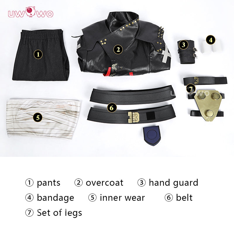 【Clearance】Uwowo Collab Series: LOL Arcane Season 2  Brawler Vi Pitfighter Black Jacket Suit Cosplay Costume
