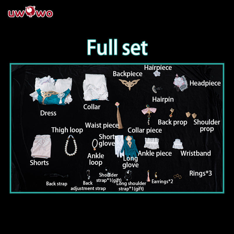 Uwowo Honkai Star Rail Ruan Mei RuanMei Plumblossom Letter Qipao New Skin Cosplay Costume