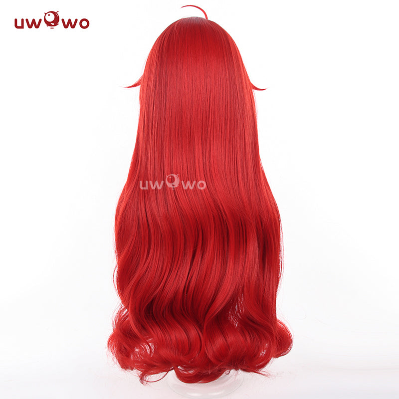 【Clearance】Uwowo Honkai: Star Rail Argenti Cosplay Wig Long Red Hair