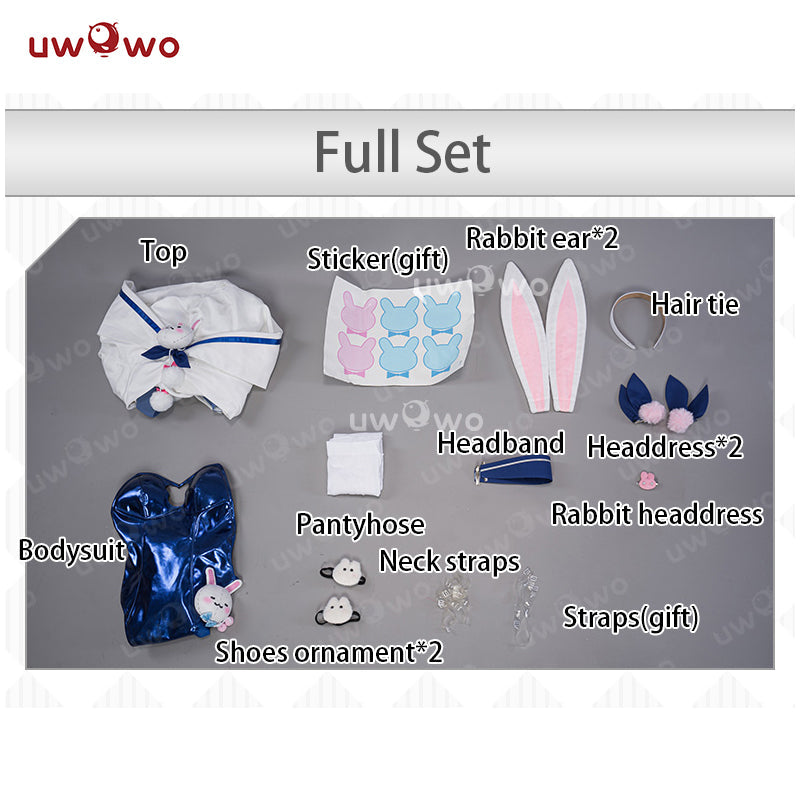 INSTOCK Uwowo Azur Lane Laffey II Sleepy on a Busy Day ver. Bunnysuit Cosplay Costume