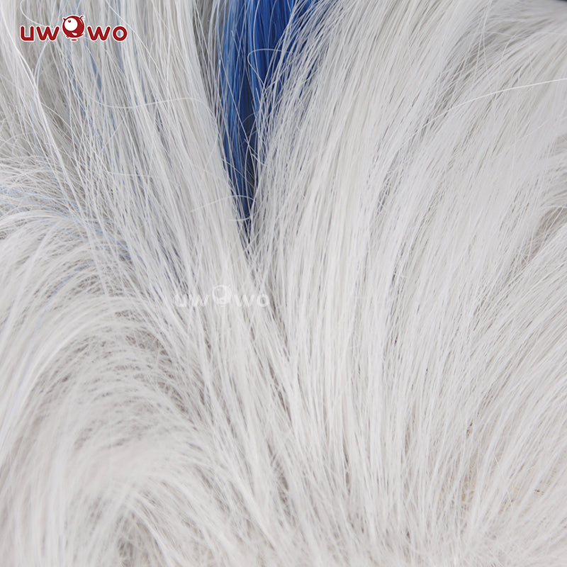 Uwowo Genshin Impact Neuvillette Cosplay Wig Silver Long Hair