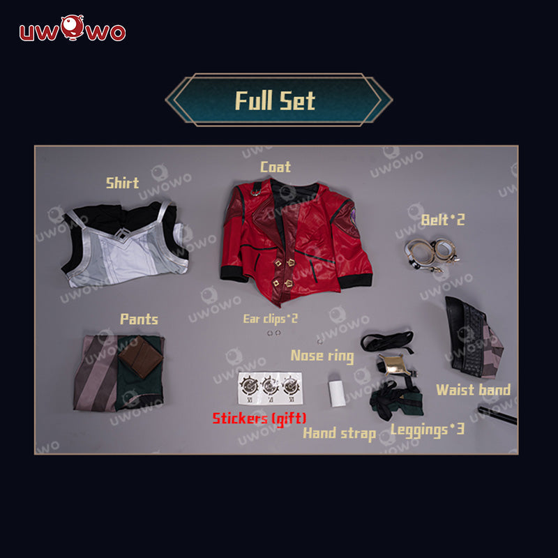 【Clearance】Uwowo Collab Series: Game Arcane Coat Cosplay Costume