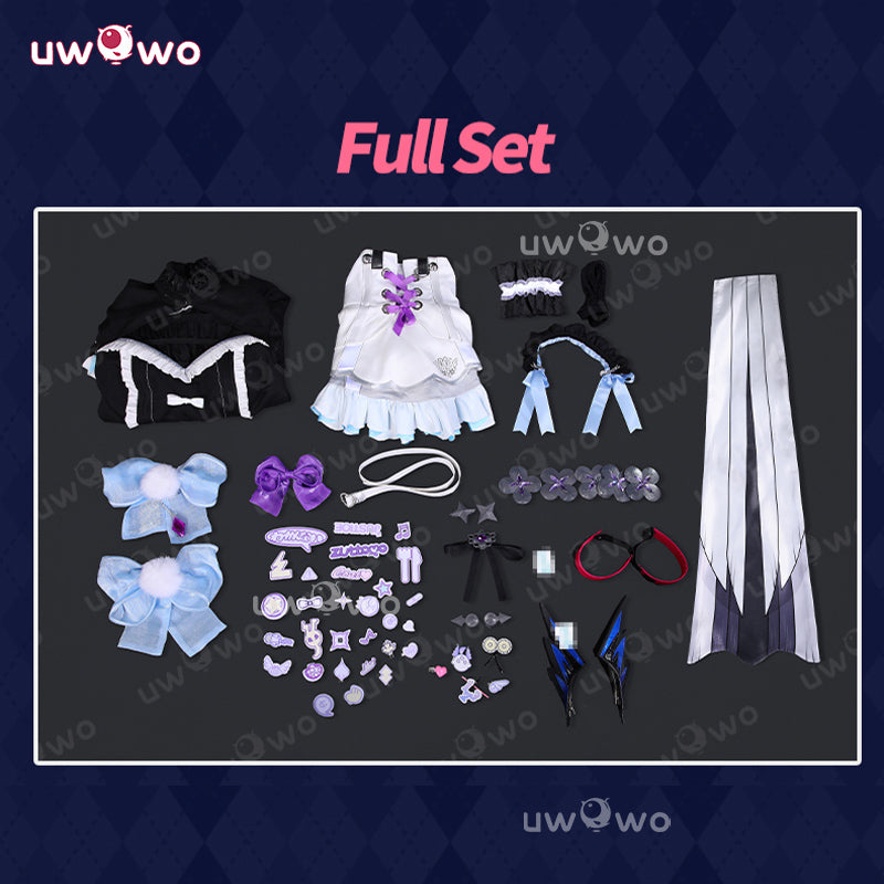 Uwowo Collab Series: Vtuber Enna Alouette Maid Cosplay Costumes S-3XL