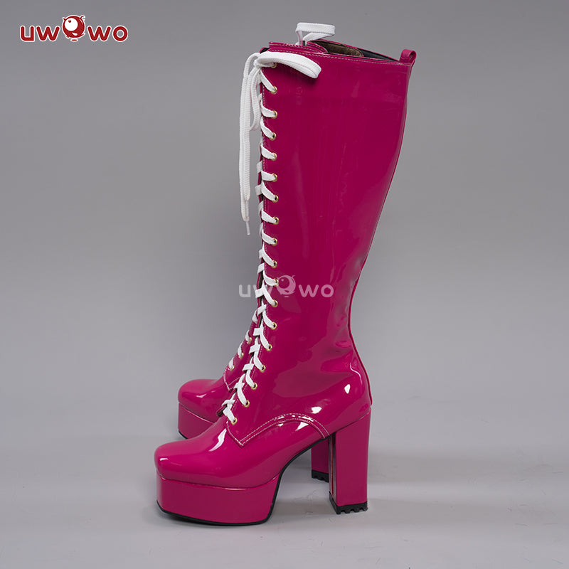 【Clearance】Uwowo Cosplay Shoes Universal Shoes Boots Black Blue White Rose High Tube Boots