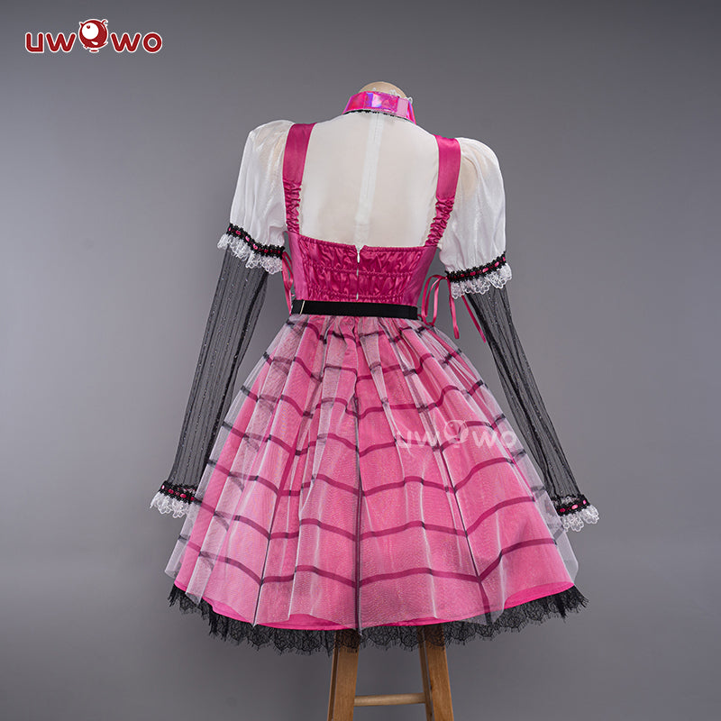 【In Stock】Uwowo Draculaura Vampire Spiderweb Cape Beret Gothic Dress Halloween Cosplay Costume