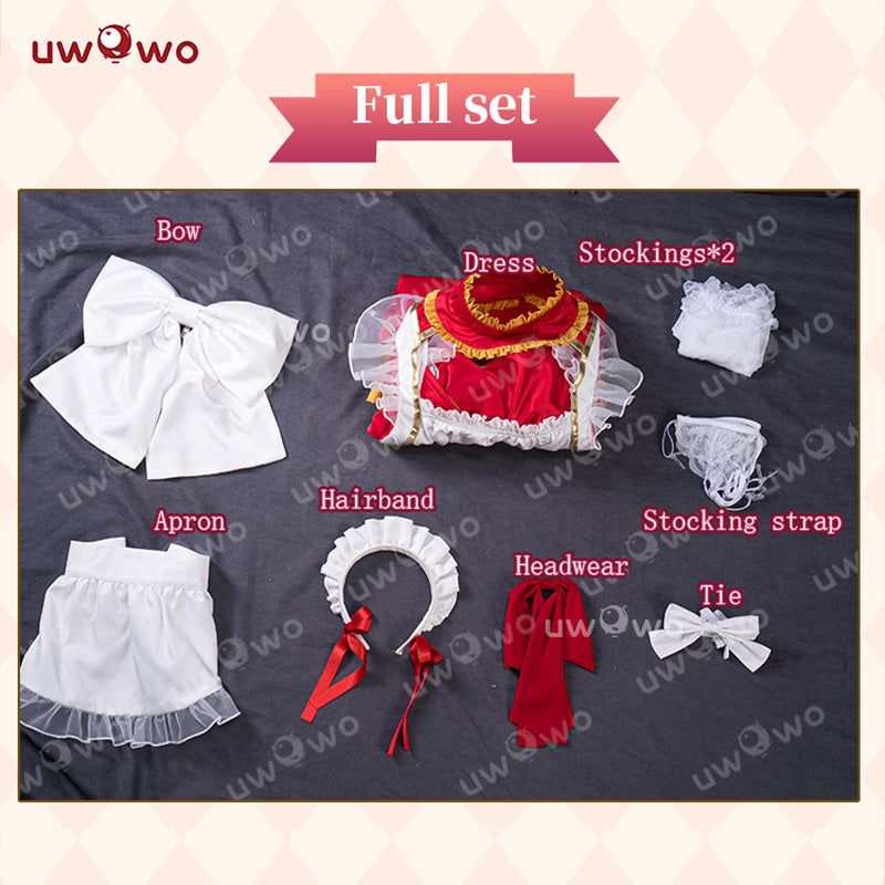 INSTOCK S-3XL Uwowo Game Fate/Grand Order FGO Nero Maid Cosplay Costume