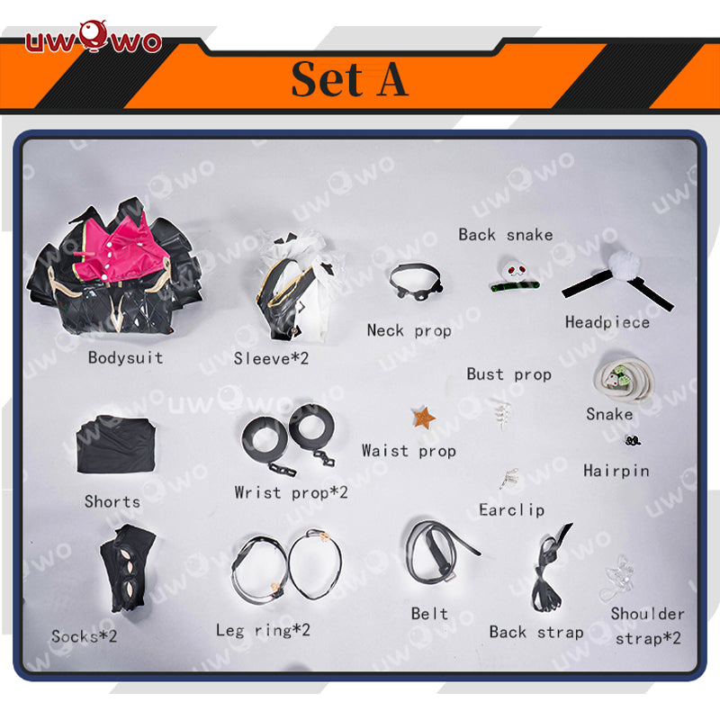 Uwowo Plus Size Zenless Zone Zero/ZZZ Cissia Thiren Snake Leather Cosplay Costume S-3XL
