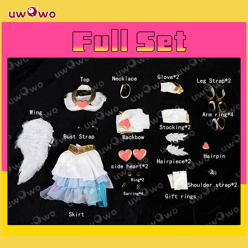 INSTOCK Uwowo Anime New Panty & Stocking with Garterbelt Panty Angel Cosplay Costume S-3XL