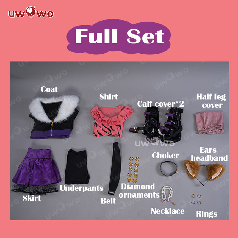 INSTOCK S-3XL Uwowo Clawdeen Wolf G1 Dress Halloween Cosplay Costume