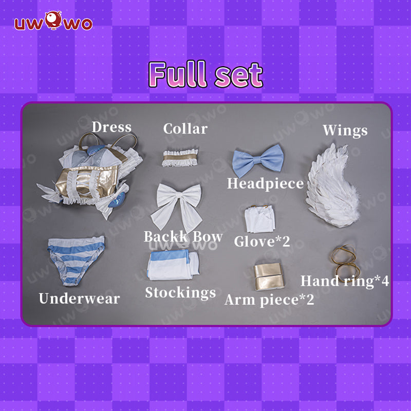 INSTOCK S-3XL Uwowo Anime Panty & Stocking with Garterbelt Stocking Angel Cosplay Costume
