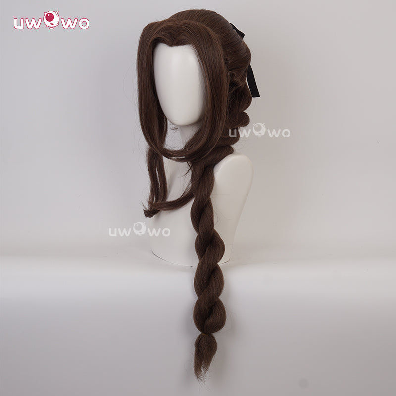 Uwowo Final Fantasy 7 FF7 Remake Aerith Cosplay Wig