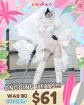 【Special Discount】 Uwowo 2B White Wedding Dress Bride Cosplay Costume
