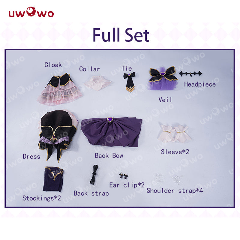 INSTOCK Uwowo Anime Star Detective Precure! Cure Arcana Shadow/Moria Luluka Cosplay Costume