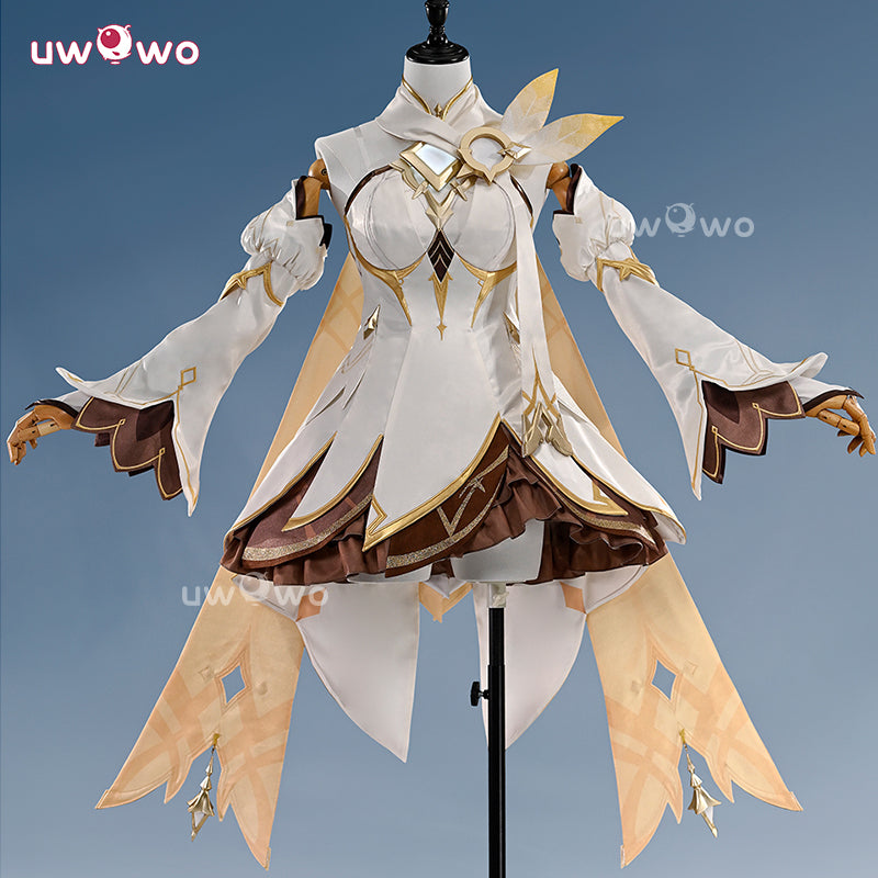 Uwowo Collab Series: Deluxe Genshin Impact Lumine Traveler Skin As Heaven and Earth Are Made Anew Cosplay Cosutme S-XL