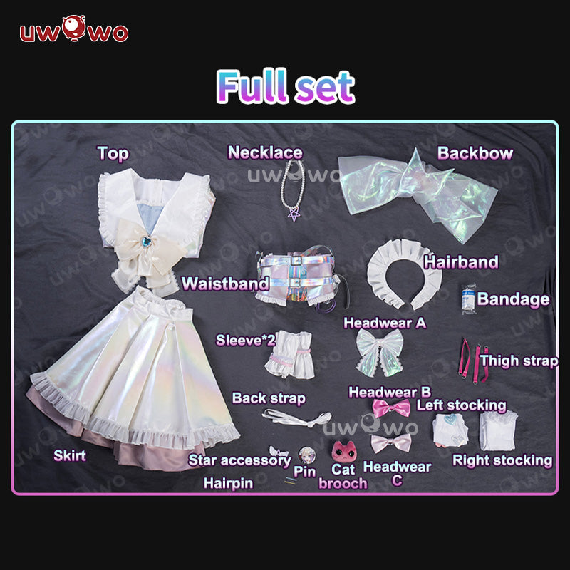 INSTOCK S-3XL Uwowo Needy Streamer Overload KAngel Magical Girl Fanart Cosplay Costume