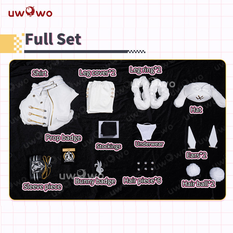 【In Stock】Uwowo Game NIKKE Blanc Fortune Express Boudoir Cosplay Costume S-3XL
