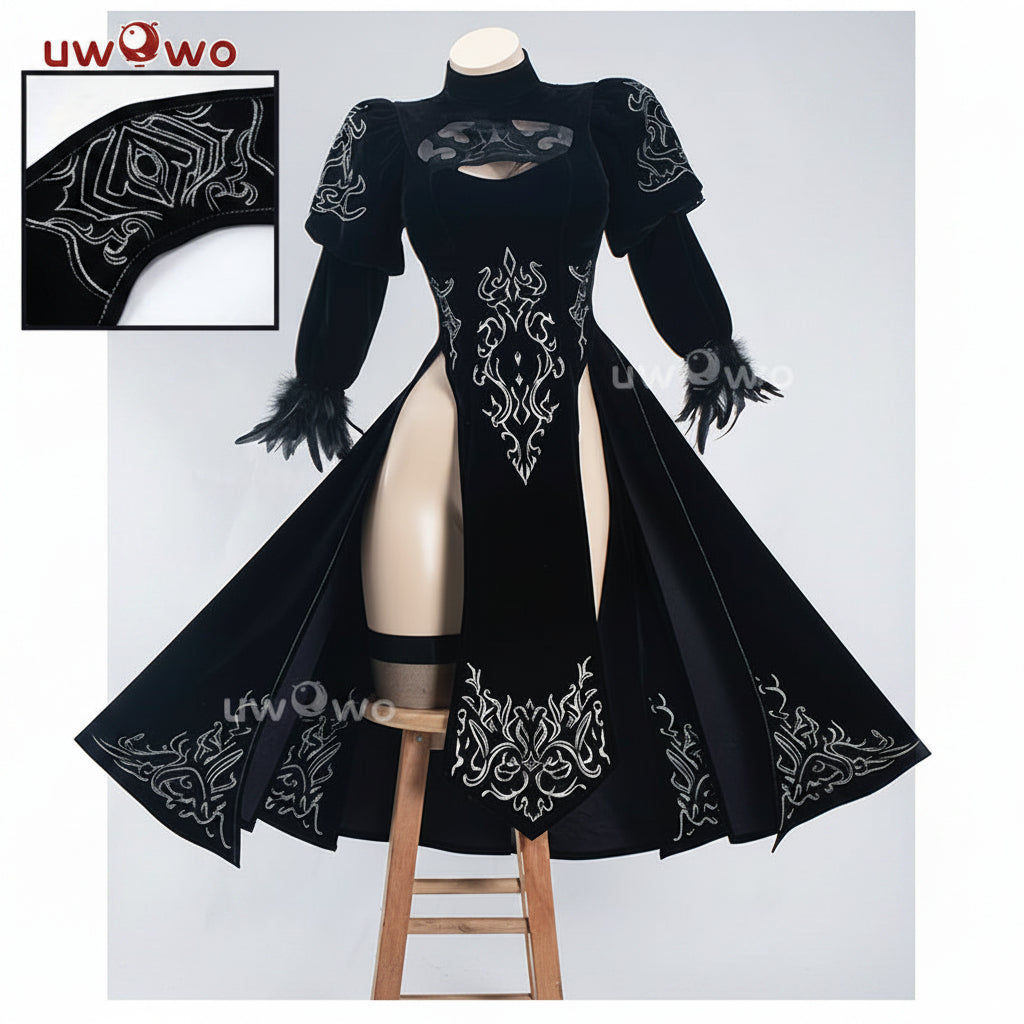 INSTOCK S-3XL Uwowo 2B Redesign Cheongsam Fanart Cosplay Costume