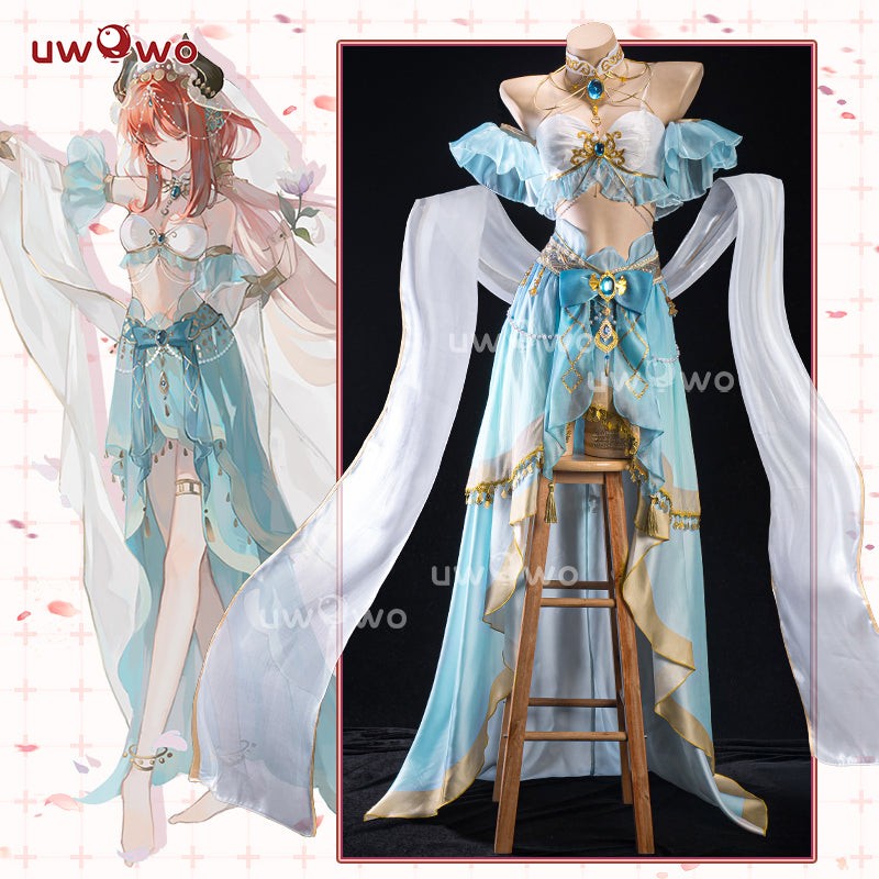 [Last Batch] INSTOCK-Uwowo Genshin Impact Fanart Nilou 'Aqua Seraphina' Dance Dress Cosplay Costume