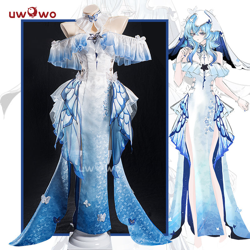 INSTOCK S-3XL Uwowo Game Wuthering Waves Shorekeeper Fanart Qipao Gown WuWa Cosplay Costume