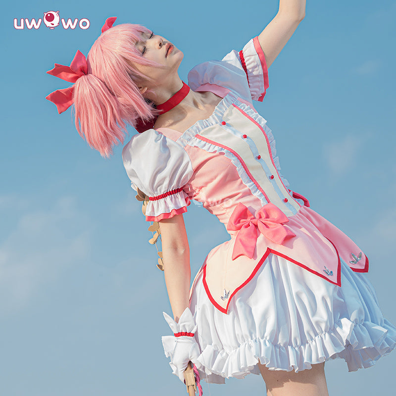Uwowo Up to 4XL Anime Puella Magi Madoka Magica Kaname Madoka Cosplay Costume