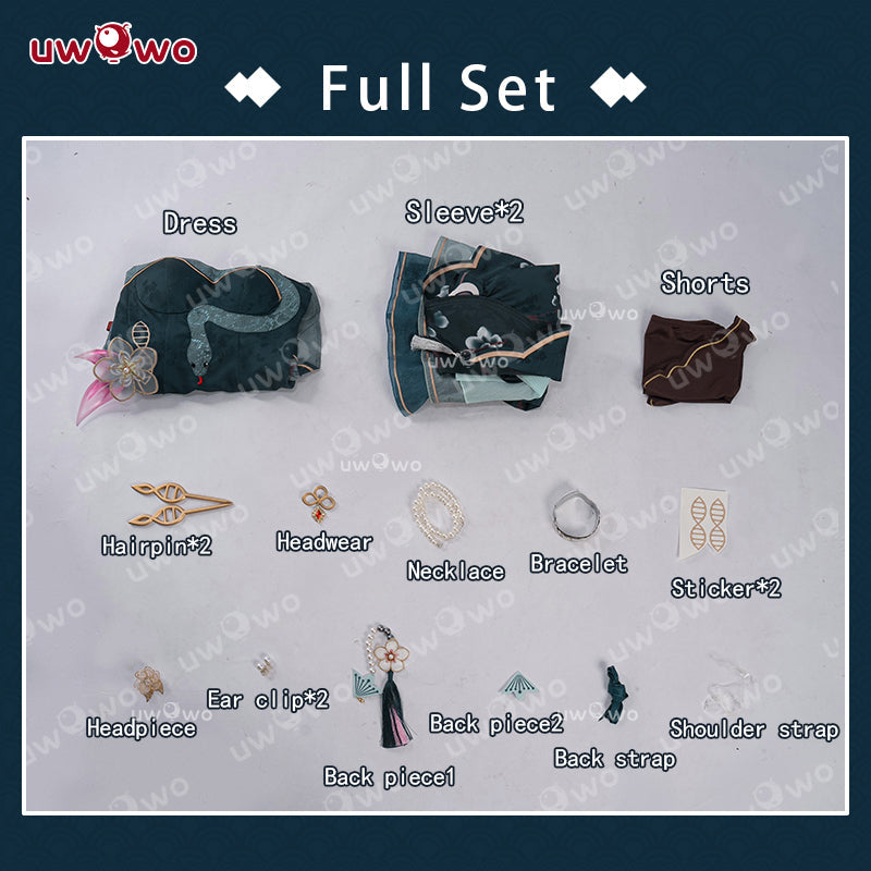 [Last Batch] INSTOCK Uwowo Game Honkai Star Rail Fanart Ruan Mei Ruanmei Qipao Ver. Cosplay Costume