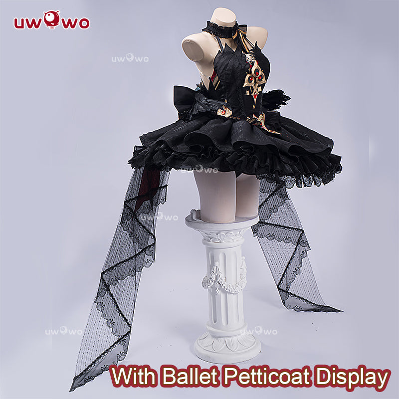 JUL PRESALE Uwowo Genshin Impact Sandrone Ballet Fanart Black Swan Cosplay Costume