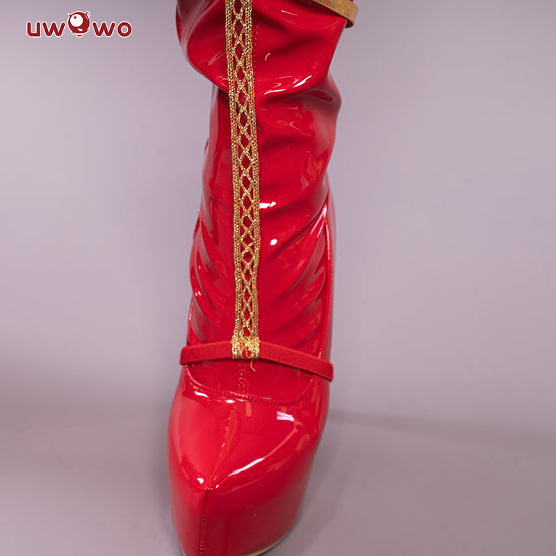 Exclusive Authorization Uwowo X Sakiyamama FGO Fanart Artoria Pendragon Christmas Ver. Cosplay Shoes
