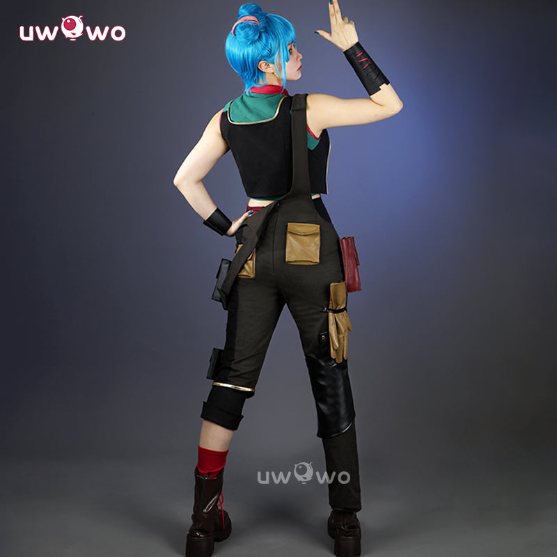 【Clearance】Uwowo Collab Series: LOL Arcane2 Powder/Jinx Buns Hair Alternative Universe AU Cosplay Costume XS-XXXL