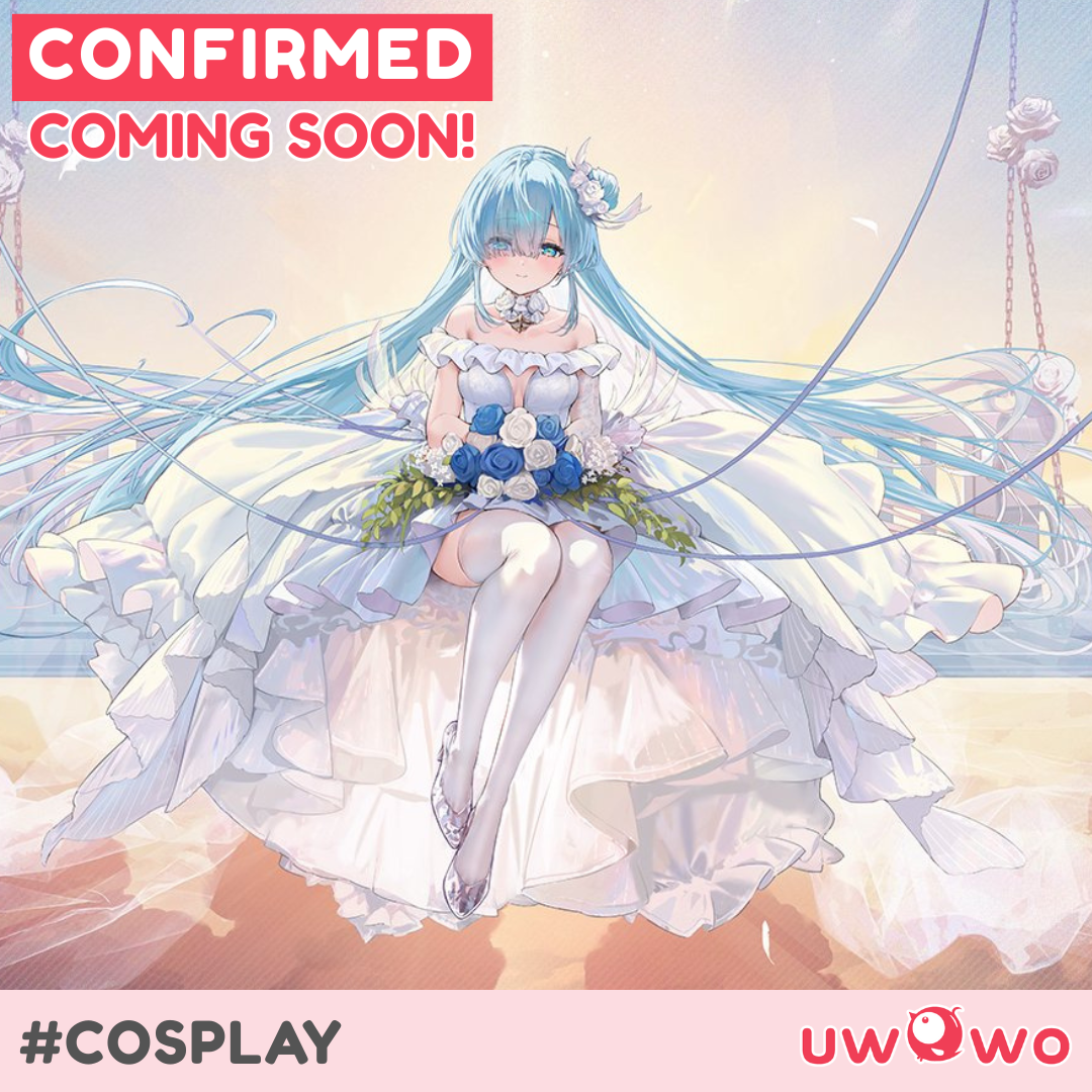 INSTOCK Uwowo Azur Lane Janus Oath Wedding Dress Bride Cosplay Costume