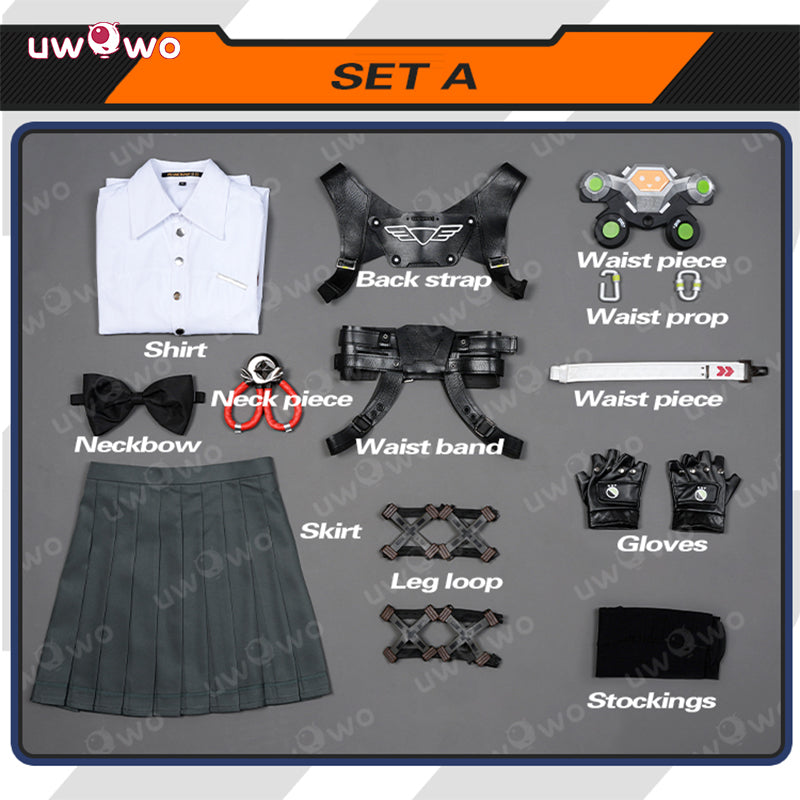 Uwowo Collab Series: Game Zenless Zone Zero Alice Rabbit Cosplay Costume S-XL