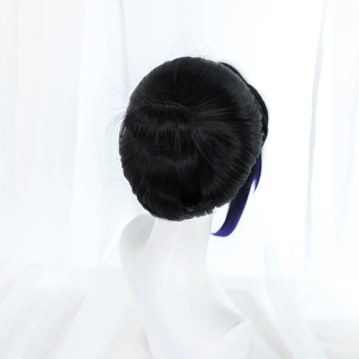 Uwowo Anime Kochou Cosplay Wig 23cm Short Black Purple Gradient Corps