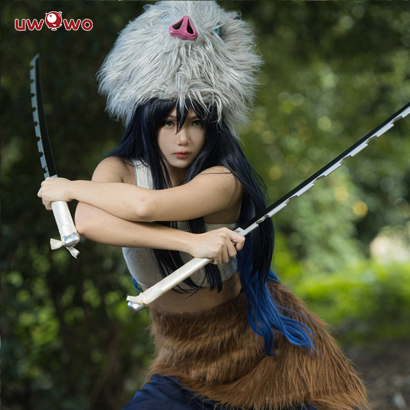 Uwowo Anime Cosplay Hashibira Inosuke Female Halloween Costume