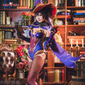 INSTOCK S-3XL Uwowo Game Genshin Impact Mona Megistus Astral Reflection Costume Cute Enigmatic Astrologer Bodysuit