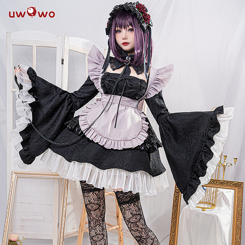 S-3XL Uwowo Anime Shizuku-Tan Marin Kitagawa 2-in-1 Maid&Lingerie Cosplay Costume