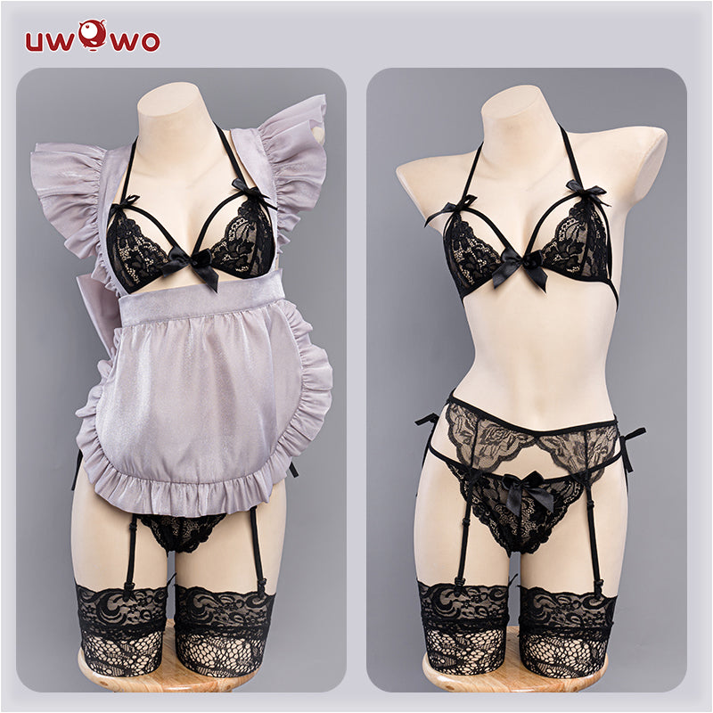 S-3XL Uwowo Anime Shizuku-Tan Marin Kitagawa 2-in-1 Maid&Lingerie Cosplay Costume