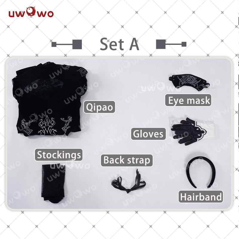INSTOCK S-3XL Uwowo 2B Redesign Cheongsam Fanart Cosplay Costume