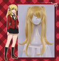 【Clearance】【In Stock】Uwowo Anime Kakegurui Cosplay Wig 55cm Yellow Long Hair with Two Ponytail