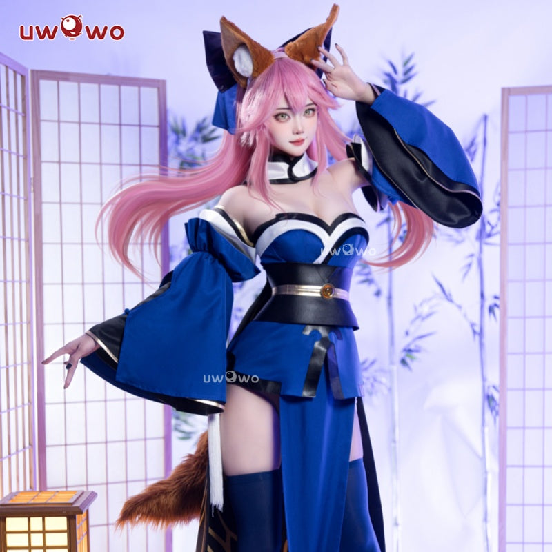 S-3XL  Uwowo Game Fate/Grand Order FGO Tamamo no Mae Stage 1 Cosplay Costume