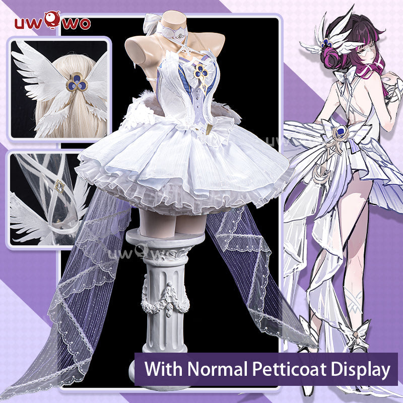 JUL PRESALE Uwowo Genshin Impact Columbina Ballet Fanart White Swan Cosplay Costume