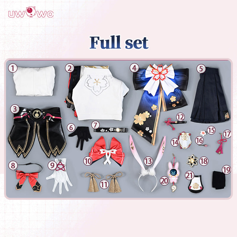 Uwowo Collab Series: Deluxe Honkai Star Rail Evanescia Cosplay Costume S-2XL