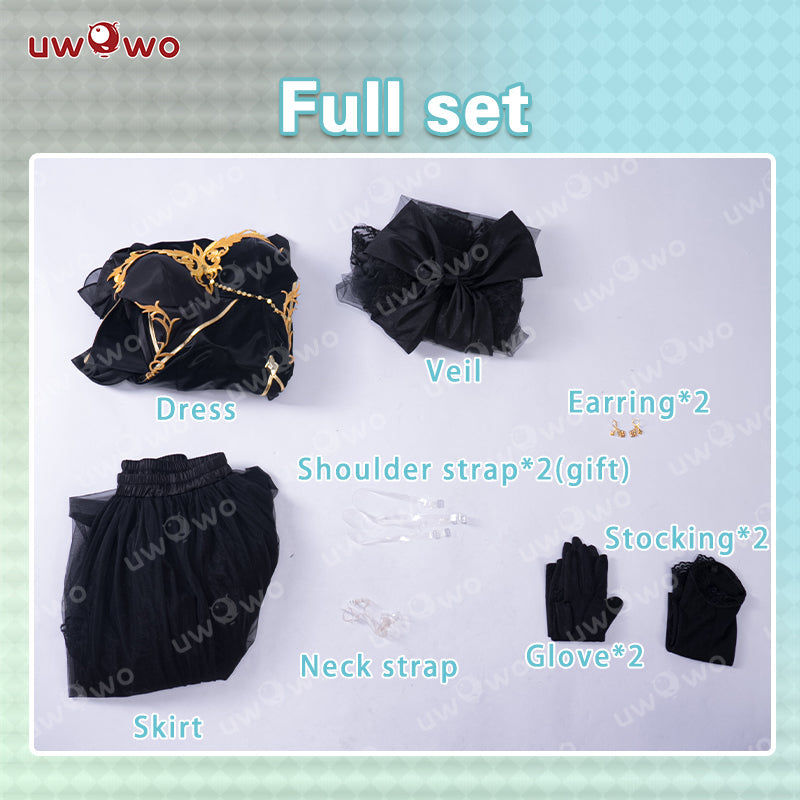 [Last Batch] S-3XL INSTOCK-Uwowo Code Geass: C.C. CC Black Gown Cosplay Costume