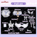 JUL PRESALE Uwowo Genshin Impact Columbina Ballet Fanart White Swan Cosplay Costume