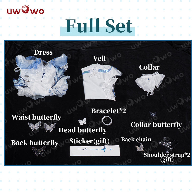 INSTOCK S-3XL Uwowo Game Wuthering Waves Shorekeeper Fanart Qipao Gown WuWa Cosplay Costume