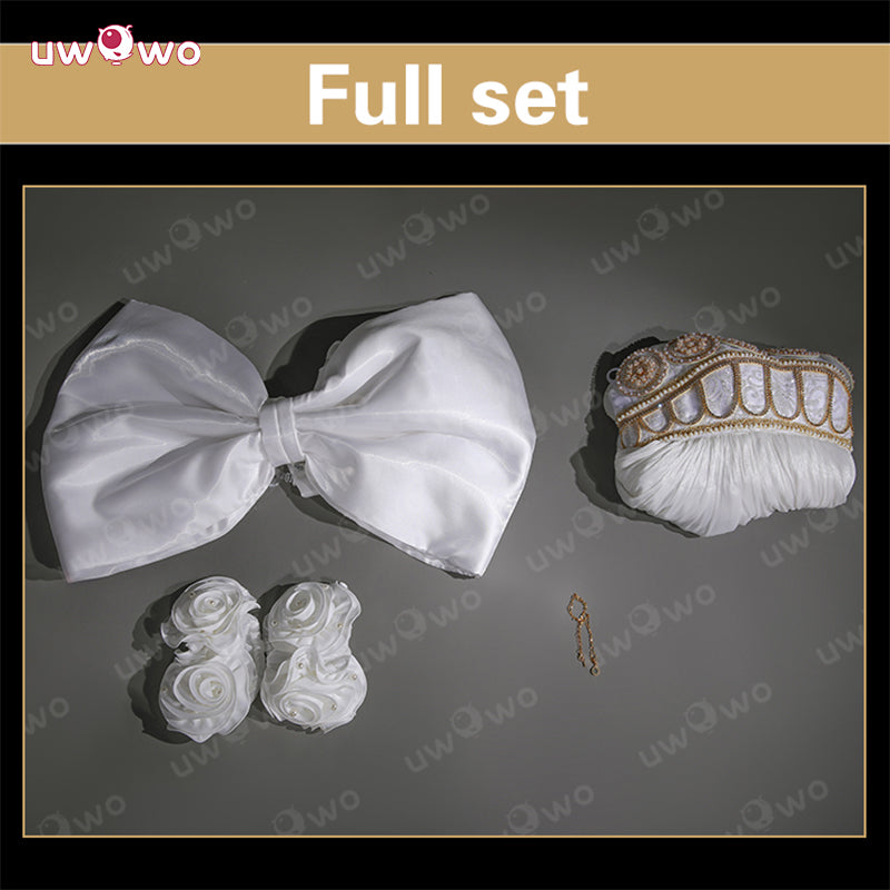 Uwowo Collab Series: Anime Moon Princess White Gown Cosplay Costume S-3XL